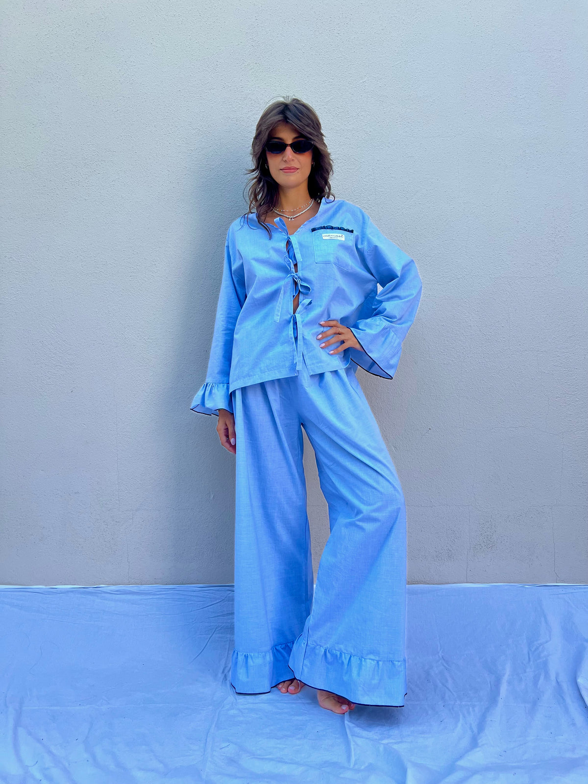 Pajama STAY IN — Turchese