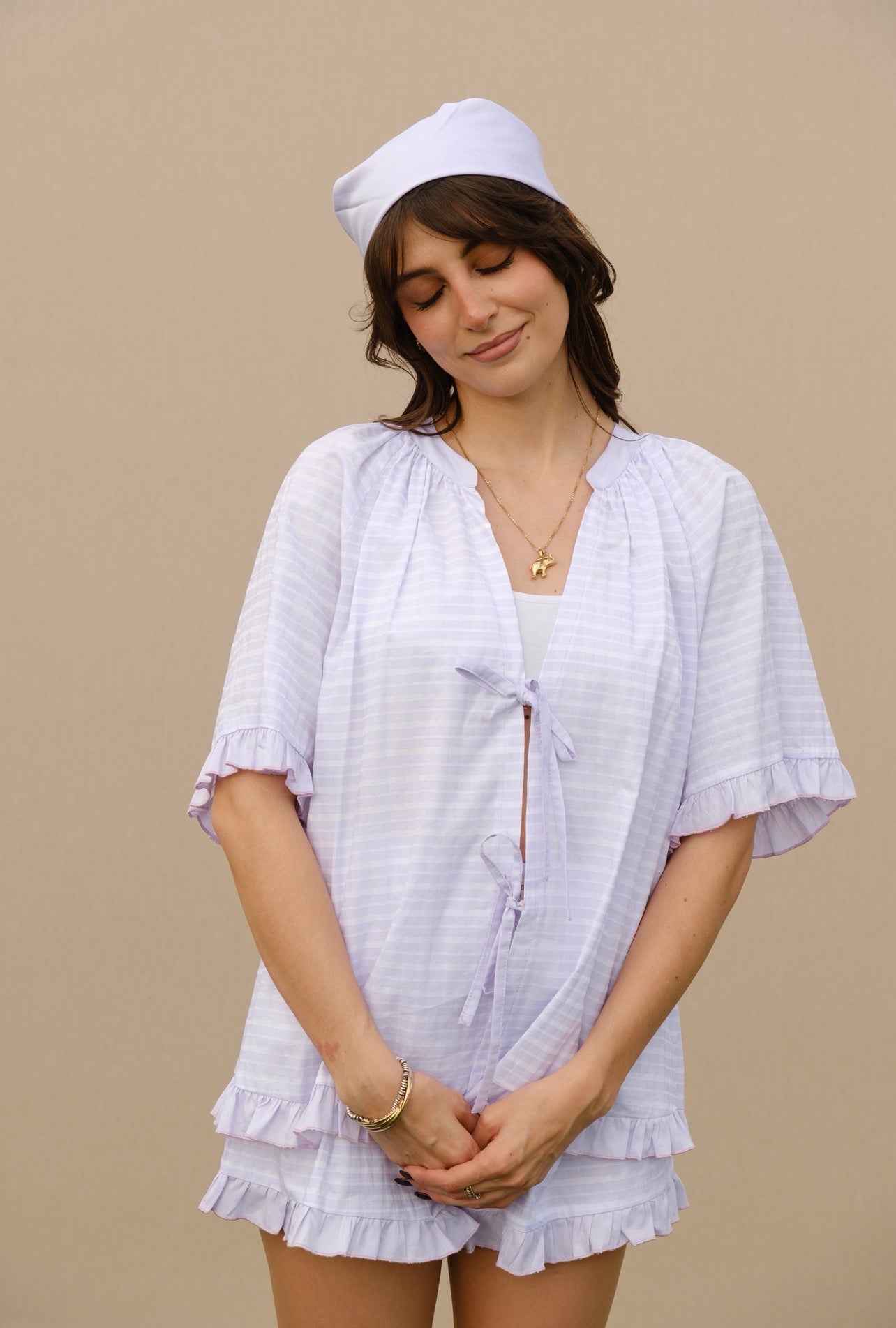 Pigiama Dolce Notte – Lilla Tartan