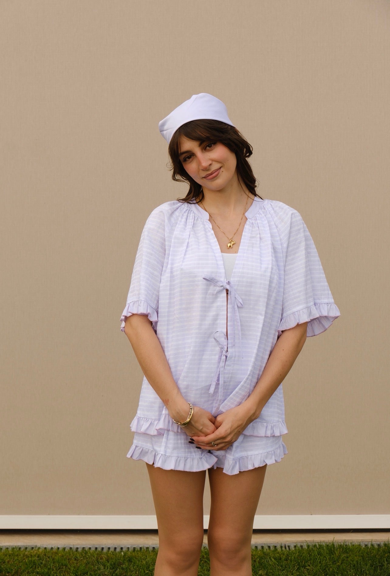 Pigiama Dolce Notte – Lilla Tartan